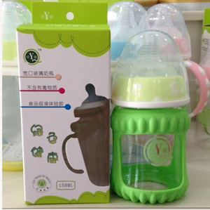  玗琪防摔玻璃奶瓶150ML