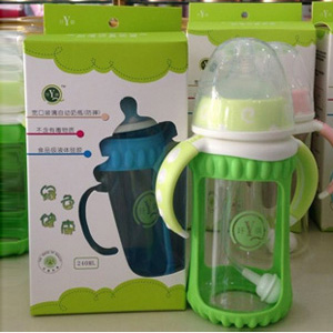  玗琪玻璃自動奶瓶240ML