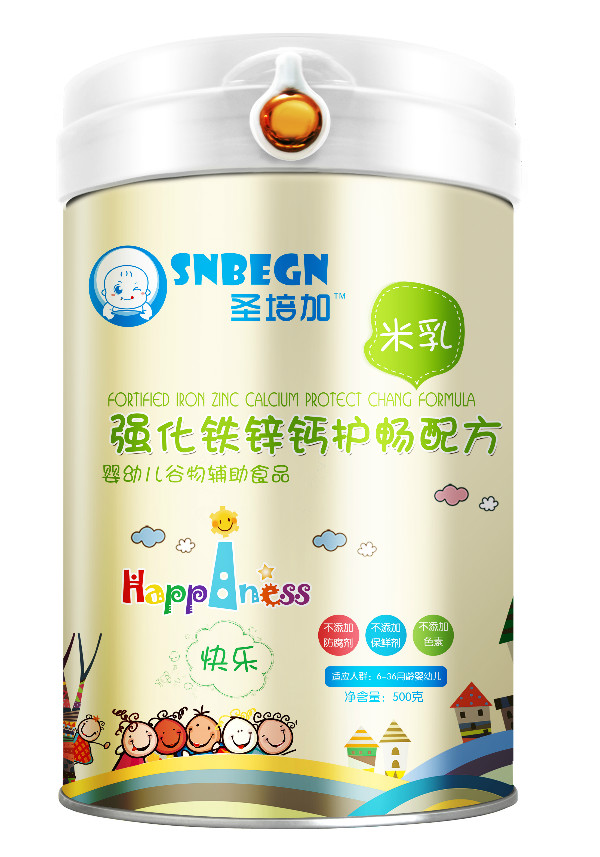    圣培加強化鐵鋅鈣護暢配方米乳