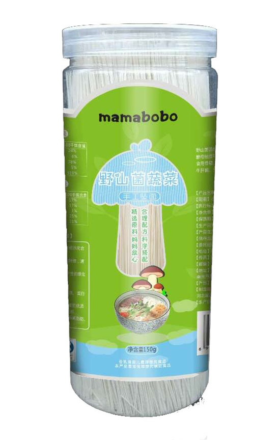    mamabobo野山菌蔬菜手工面