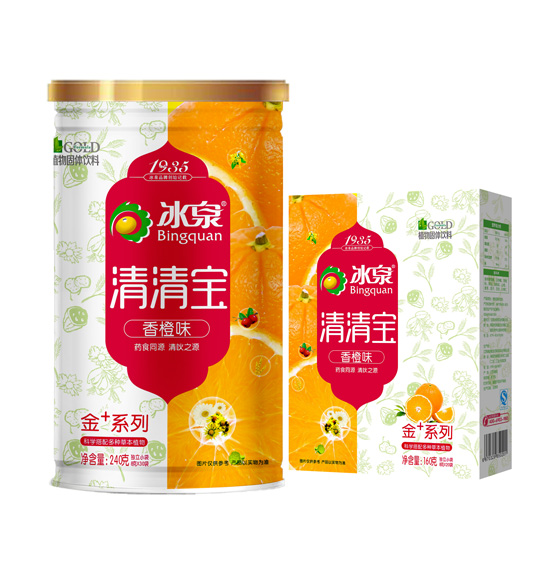   冰泉香橙味清清寶盒裝